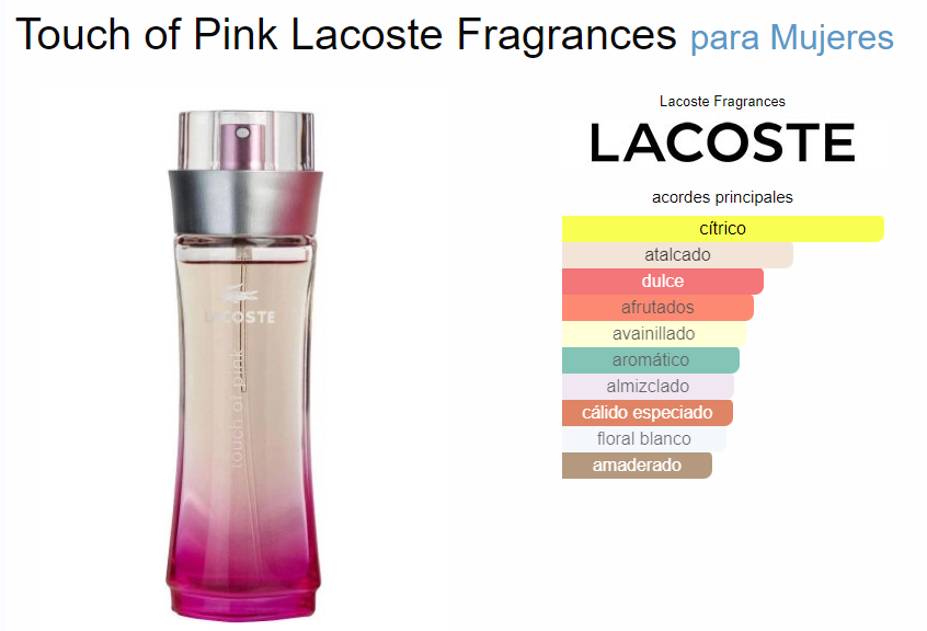 Touch of Pink by Lacoste 3.0oz