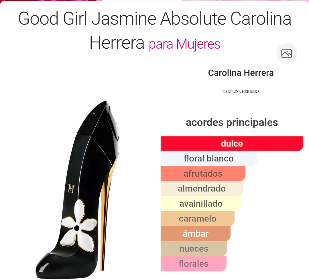 Good Girl Jasmine Absolute de Carolina Herrera 2.7oz
