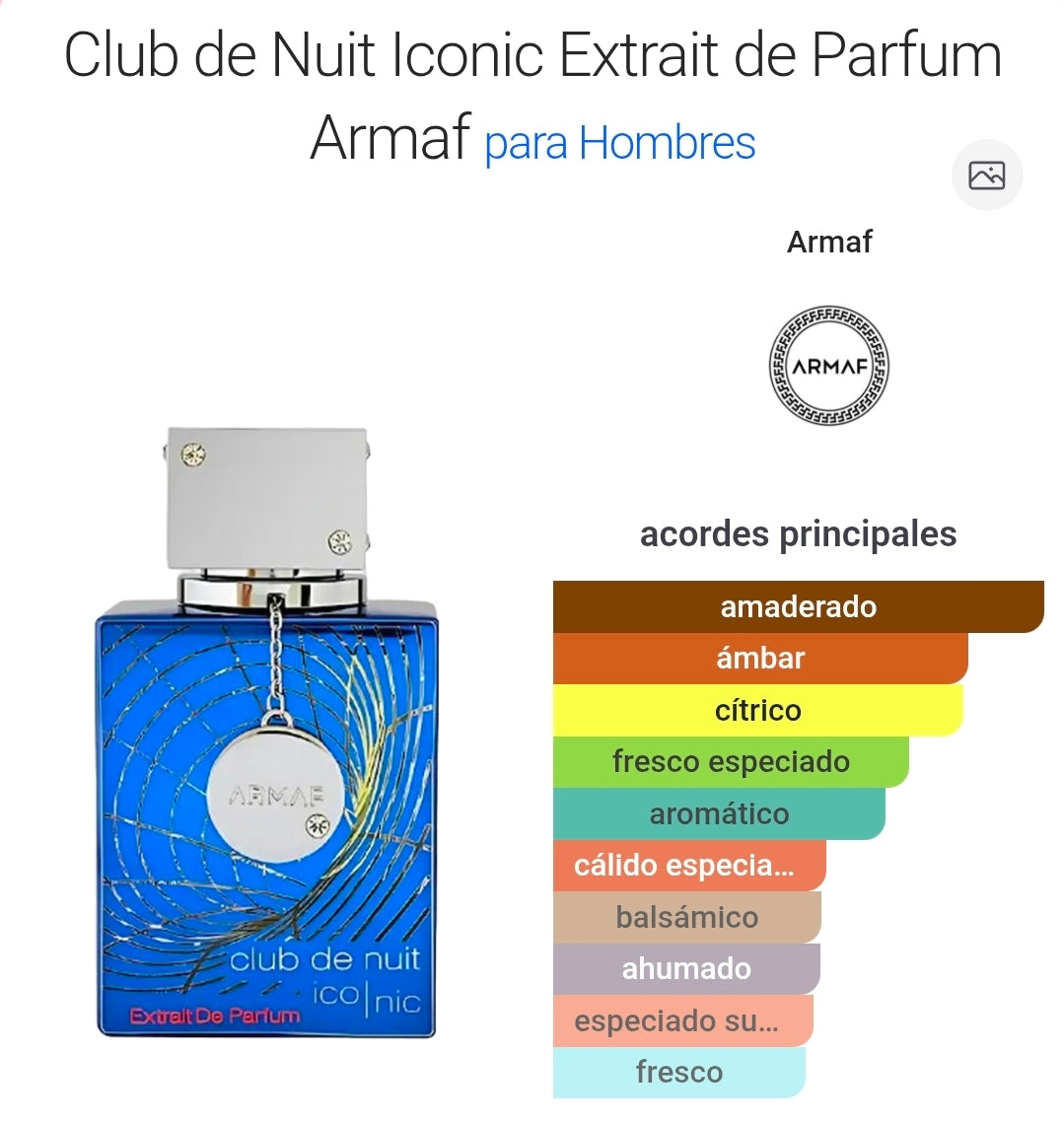 Club de Nuit Iconic Extrait de Parfum de Armaf 2.7oz