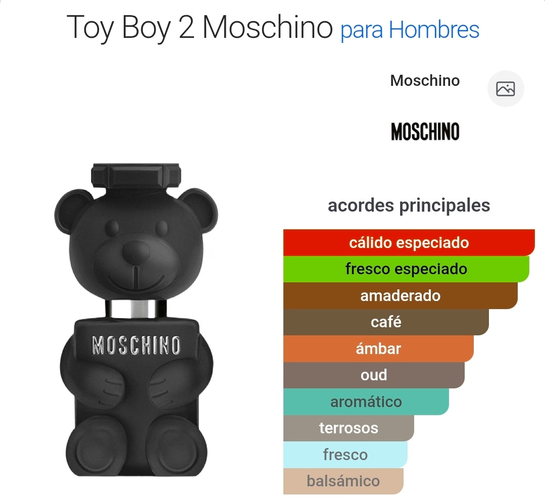 Toy Boy 2 Moschino EDP 3.4oz