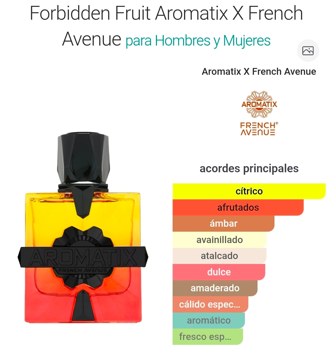 Forbidden Fruit de Aromatix X French Avenue Extrait Parfum 3.4oz