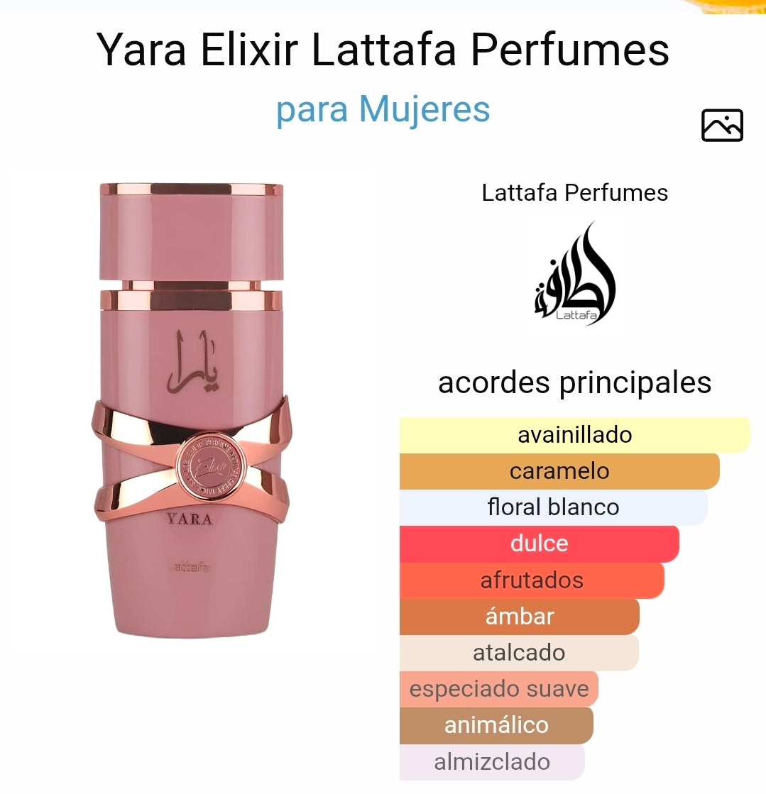 Yara Elixir Lattafa EDP 3.4oz