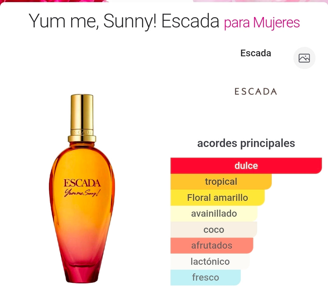 Yum me, Sunny! Escada 3.3oz