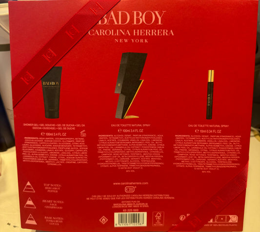 Set Bad Boy Carolina Herrera 3pcs