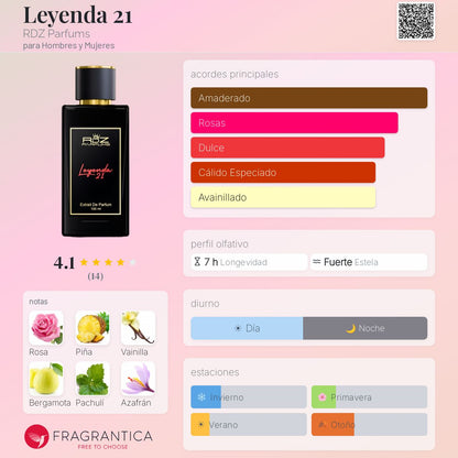Leyenda 21 RDZ Extrait de Parfum 100ml