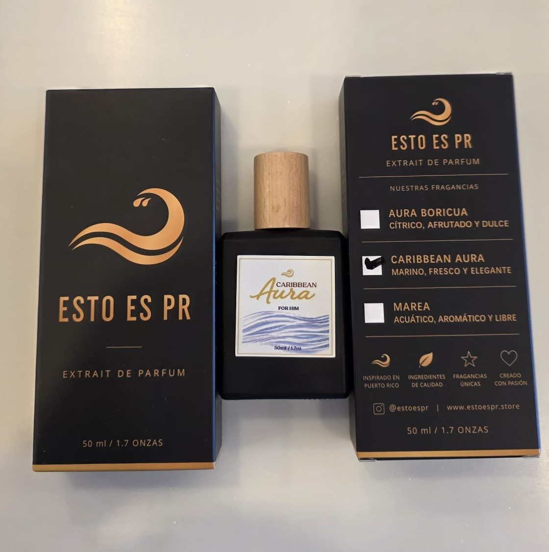 Esto es PR “CARIBBEAN AURA” for him Extrait de Parfum 50ml