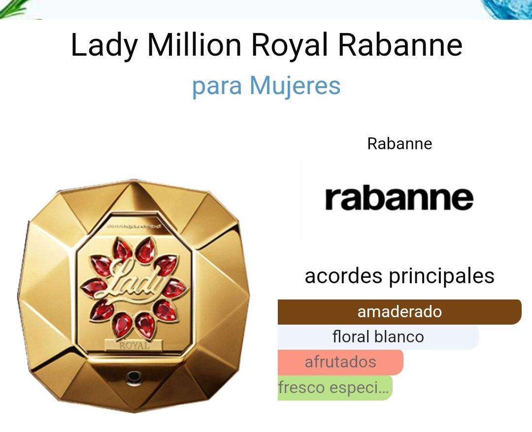 Lady Million Royal de Rabanne 2.7oz