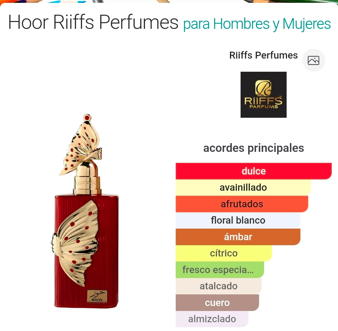 Hoor de Riiffs Perfumes EDP 3.4oz