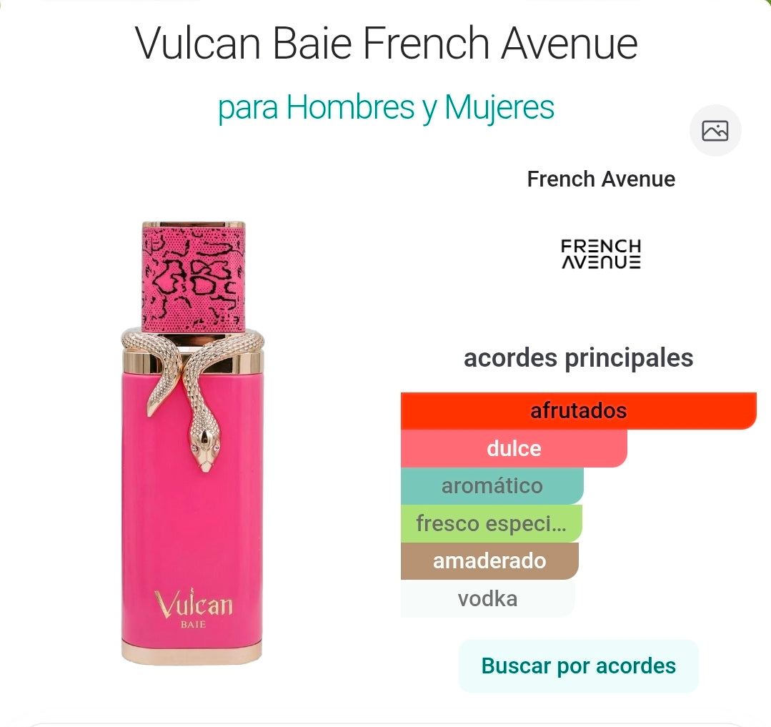 Vulcan Baei French Ave EDP 3.4oz