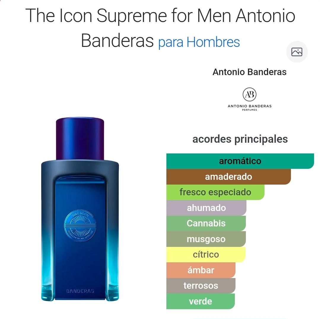 The Icon Supreme Banderas EDP 3.4oz