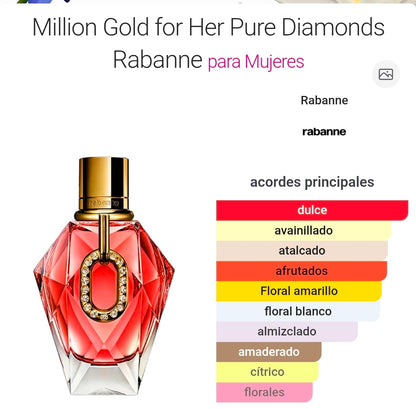 Million Gold Pure Diamonds by Paco Rabanne 3oz