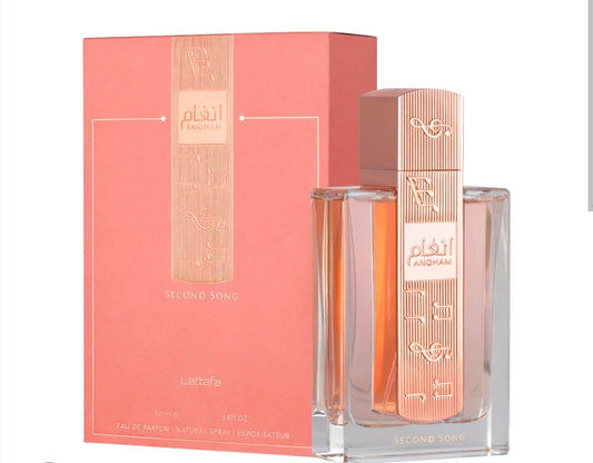 Angham Second Song Lattafa EDP 3.4oz