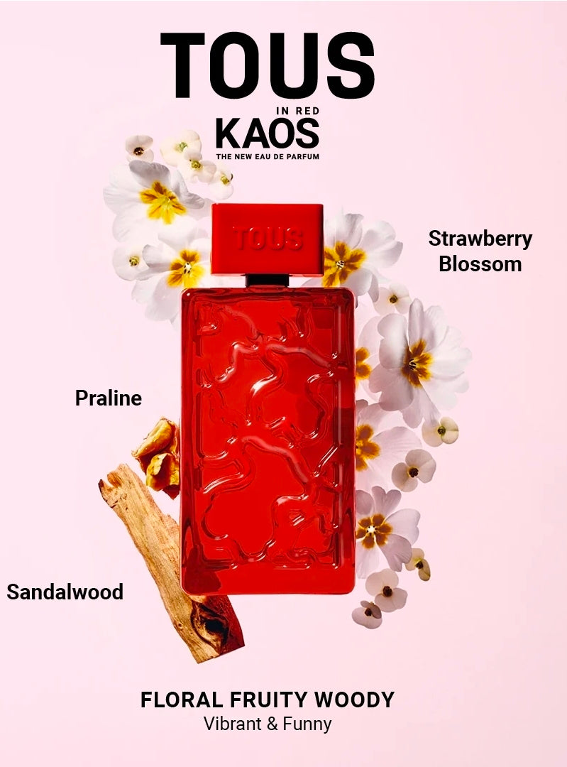 Kaos in Red de Tous 3.4oz
