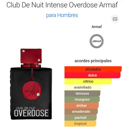 Overdose Club de Nuit Armaf 3.4oz