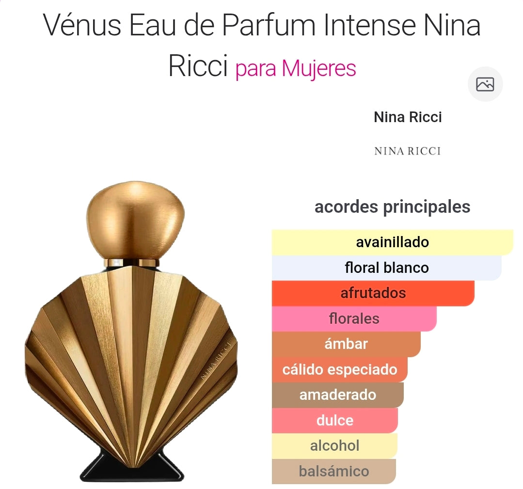 Vénus Eau de Parfum Intense de Nina Ricci 2.7oz
