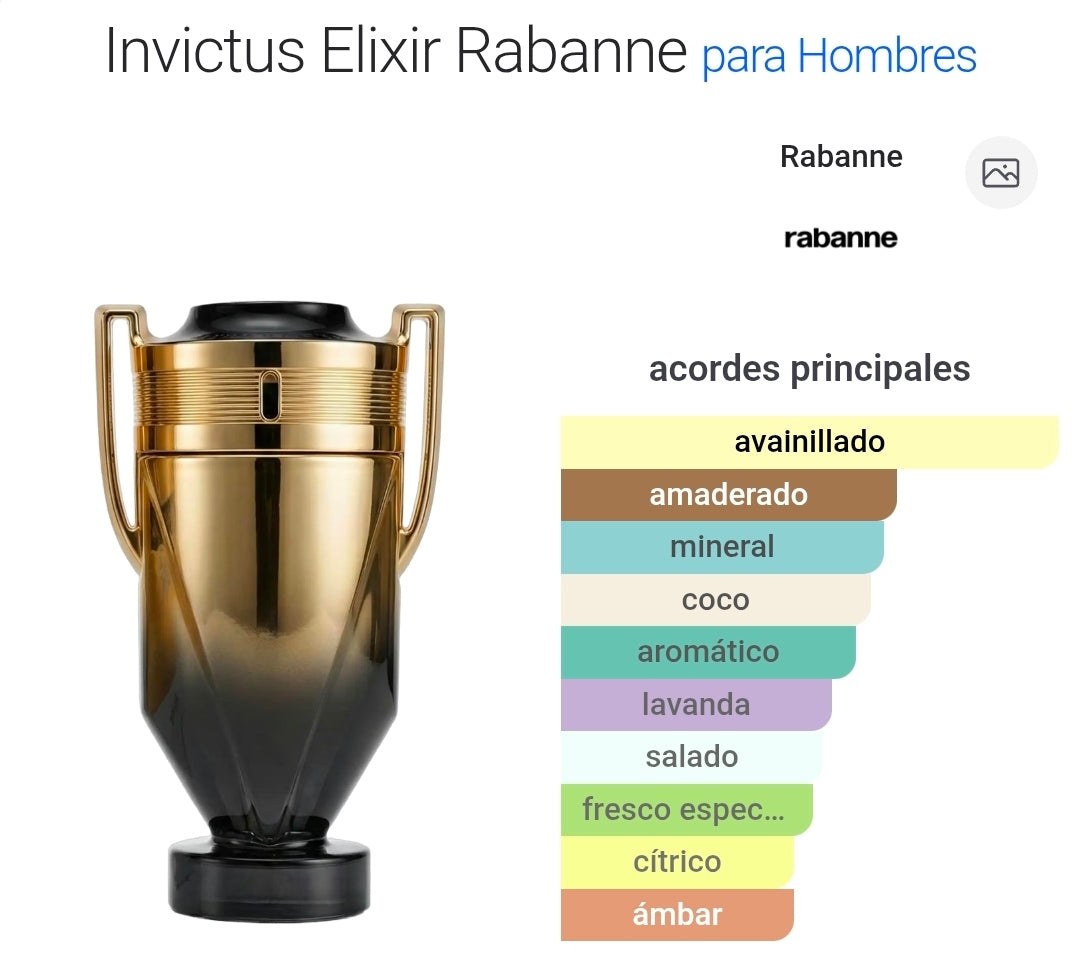 Invictus Elixir de Rabanne