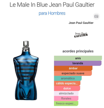 Le Male In Blue de Jean Paul Gaultier EDP 4.2oz