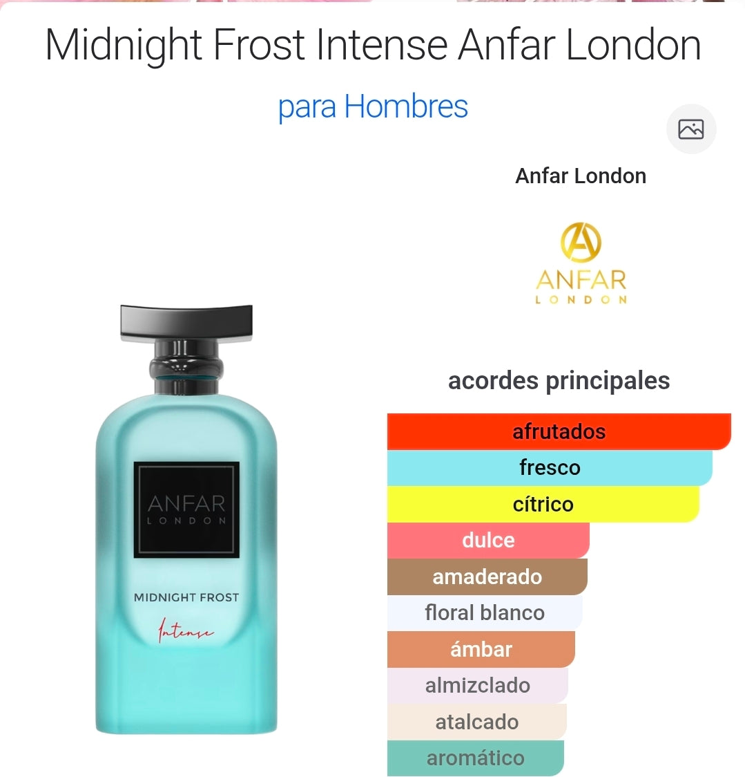 Midnight Frost Intense de Anfar EDP 3.4oz