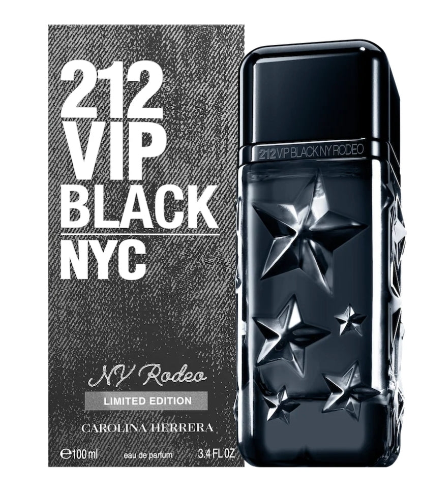212 VIP Black NY Rodeo de Carolina Herrera limited edition EDP 3.4oz