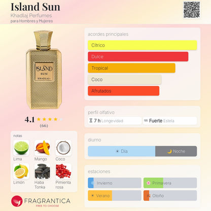 Island Sun de Khadlaj Perfumes EDP 3.4oz