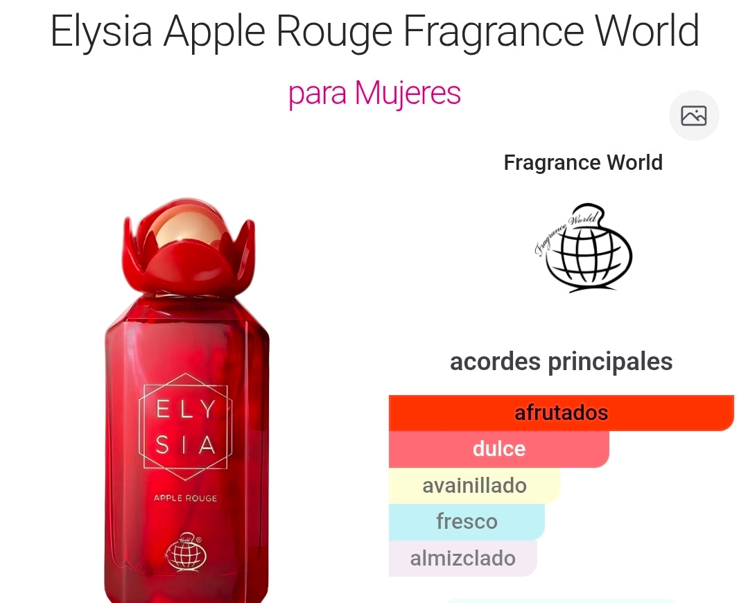 Elysia Apple Rouge 3.4oz Fragrance World