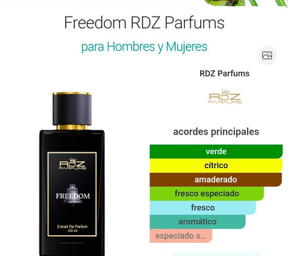 FREEDOM RDZ PARFUM EXTRAIT DE PARFUM 3.4oz