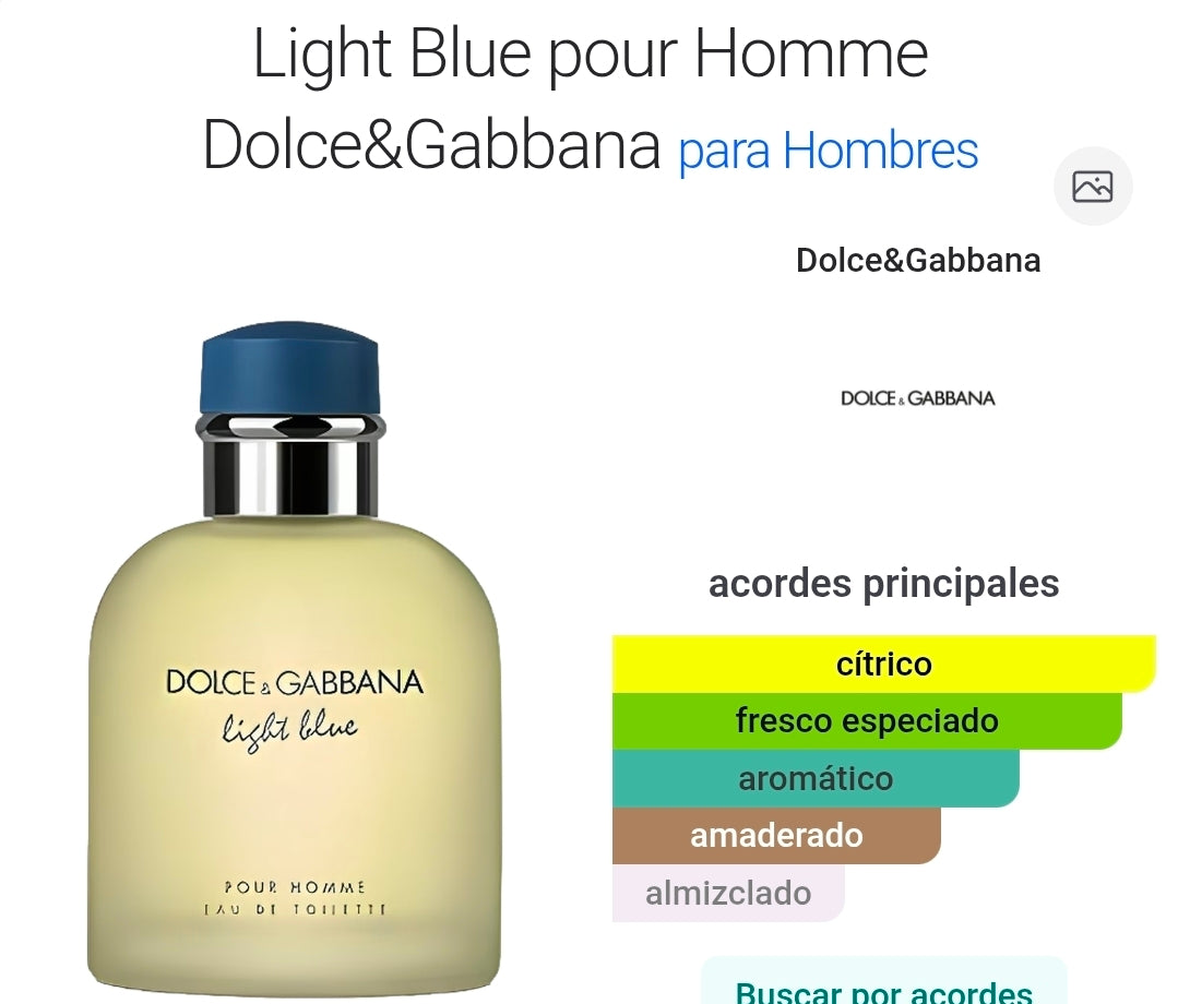 Light Blue Dolce & Gabbana pour homme 4.2oz