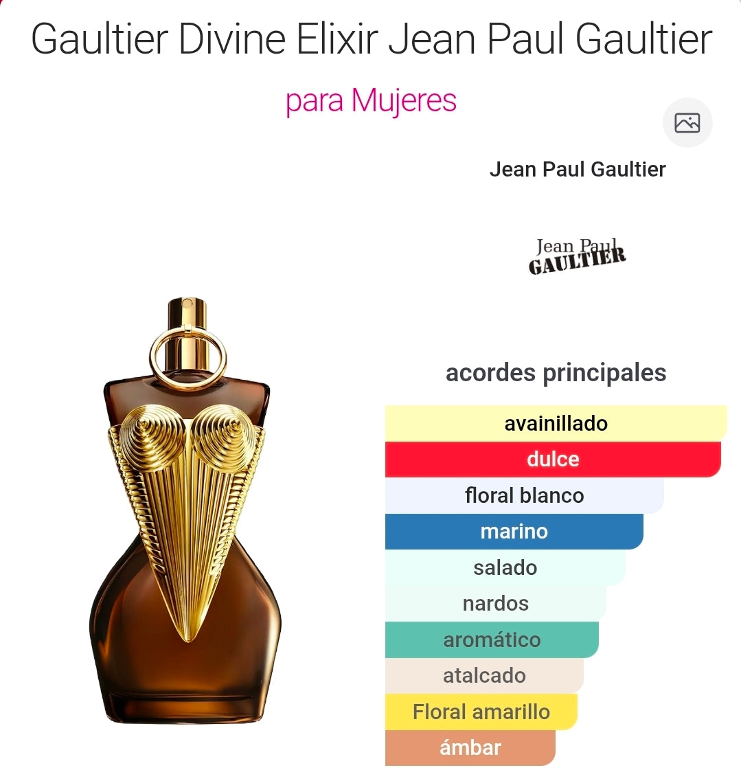 Gaulthier Divine Elixir Jean apaul Gauthier 1.7oz