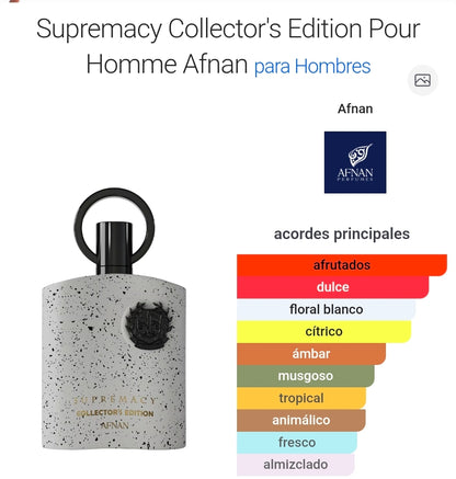 Supremacy Collector's Edition Pour Homme de Afnan 3.4oz