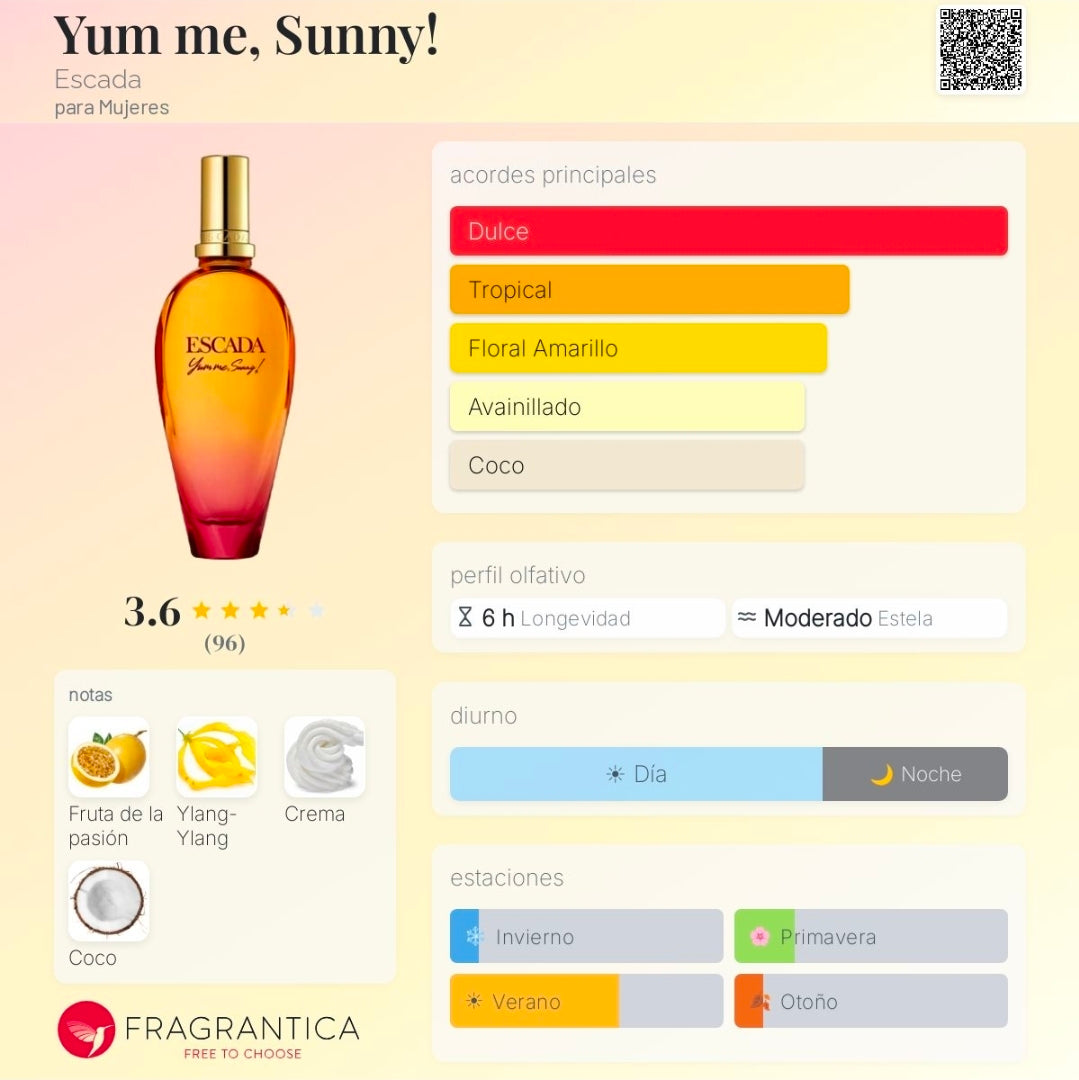 Yum me, Sunny! Escada 3.3oz