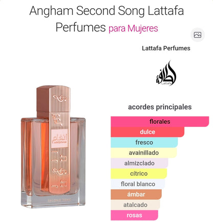 Angham Second Song Lattafa EDP 3.4oz
